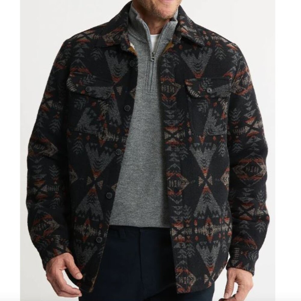 Jachs New York Sherpa Lined Wool Jacket